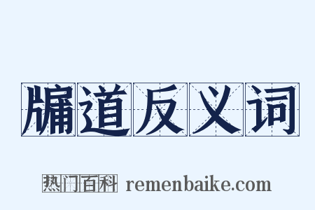 牖道反义词是什么意思的图片